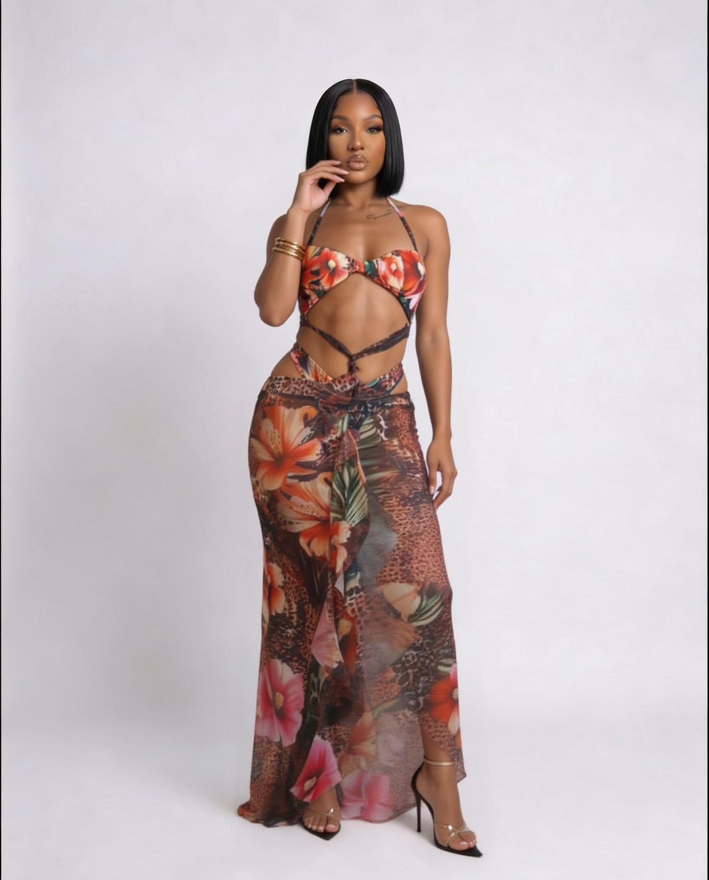 Honolulu Babe Swim Dress Set